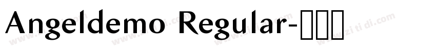 Angeldemo Regular字体转换